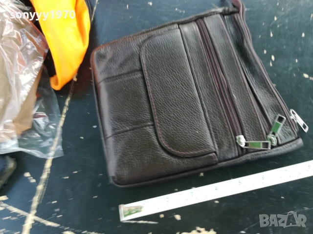 МЪЖКА КАФЯВА ЧАНТА С ЦИПОВЕ 1907251928, снимка 7 - Чанти - 51075717