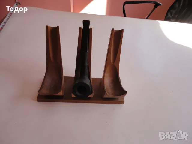 Невероятна дървена  поставка за лула лули 