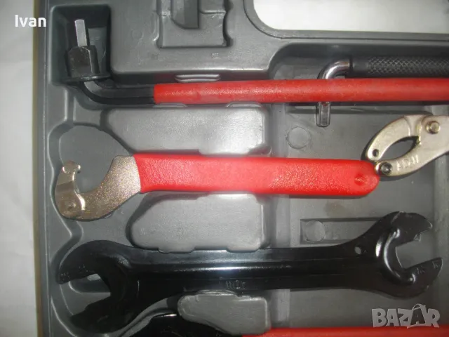 ИНСТРУМЕНТИ ЗА РЕМОНТ НА ВЕЛОСИПЕДИ Специализиран немски комплект Powrfix Непълен, снимка 7 - Други инструменти - 47799421