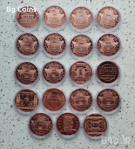 Мед 1 унция , снимка 2 - Нумизматика и бонистика - 52584550