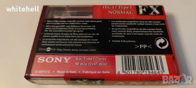 Аудио Касета SONY FX 90 IEC I TYPE I NORMAL POSITION, снимка 2 - Декове - 50906304