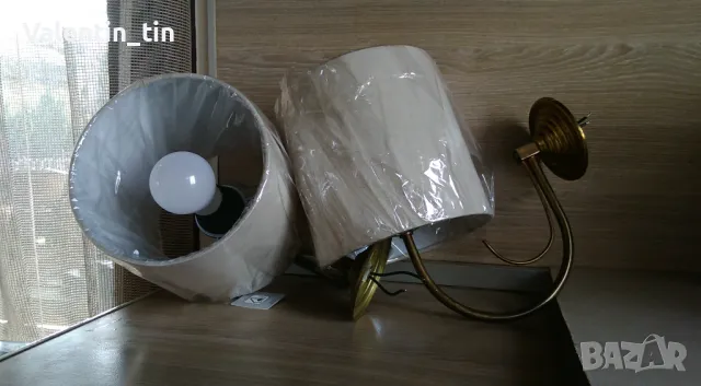 Месингови стенни лампи, два аплика , снимка 7 - Лампи за стена - 49127511