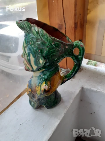 Калъпена кана троянска керамика Цар Фердинант, снимка 3 - Антикварни и старинни предмети - 51276350