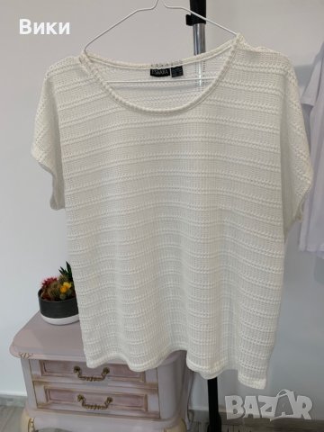 Дамска блуза от плетиво размер Л, снимка 2 - Тениски - 44275524