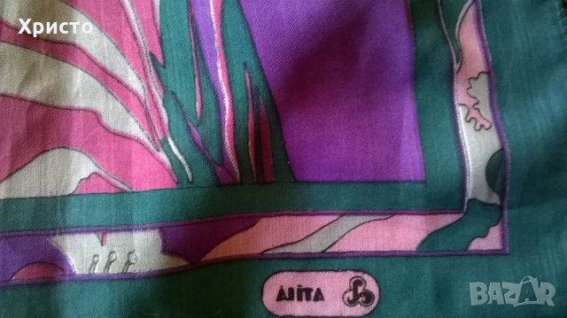 шал дамски коприна качествен и красив, снимка 2 - Шалове - 29314130