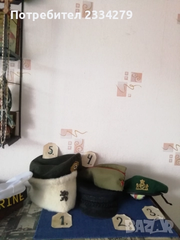 Стари военни шапки и барети от различни години и държави. , снимка 2 - Антикварни и старинни предмети - 46115312