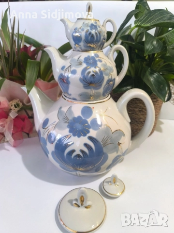 Руски порцелан чайници , снимка 2 - Сервизи - 51530091