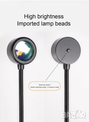 Прожекционна RGB Led лампа на залязващо слънце, снимка 9 - Лед осветление - 42880803