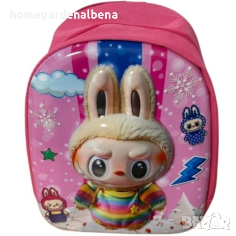 Детска раница Labubu 3D — 9 модела, 33×27×15 см, снимка 6 - Раници - 54125078
