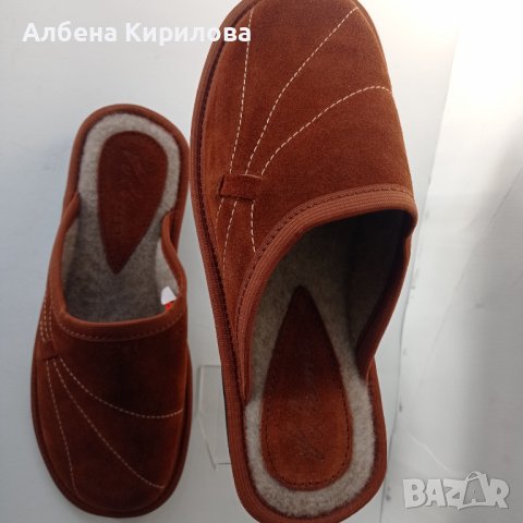 БГ естествени 39 н-р пантофи, кафяви, снимка 3 - Пантофи - 38339928