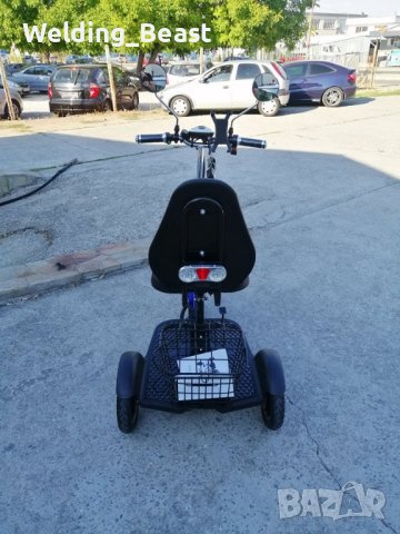 Електрическа Триколка  с предно предаване А3 750W - Синя, снимка 4 - Мотоциклети и мототехника - 39300625