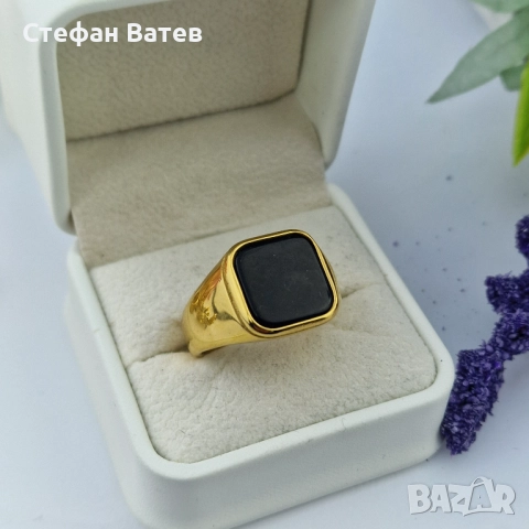 Пръстен „Black Stone Square“