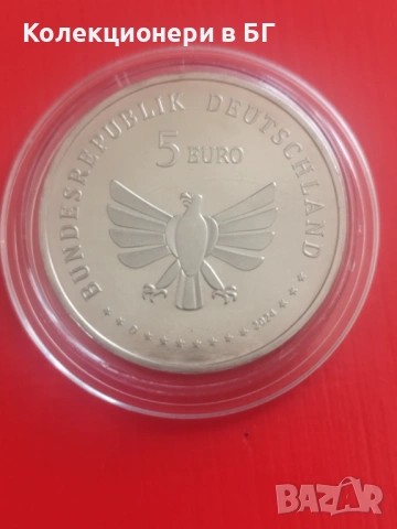 5 ЕВРО 2024 ГОДИНА - ГЕРМАНИЯ /виж описанието/, снимка 2 - Нумизматика и бонистика - 53217236