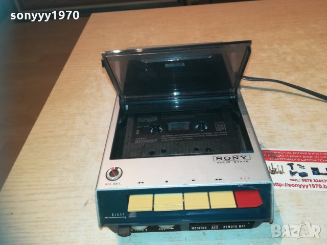 SONY TC-100A MADE IN JAPAN-Zürich/SWISS 0103211953, снимка 6 - Радиокасетофони, транзистори - 32004208