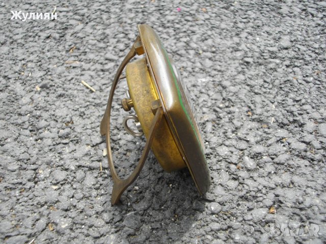 КОЛЕКЦИОНЕРСКИ БРОНЗОВ БУДИЛНИК С ЕМАЙЛ KIENZLE ART DECO, снимка 5 - Антикварни и старинни предмети - 40690352