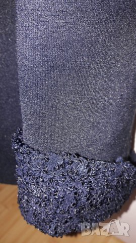 Дамски костюм с пола тъмносин с копчета, снимка 4 - Костюми - 29995453