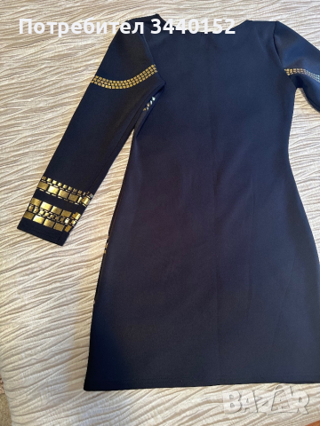 Рокля със златни орнаменти, снимка 4 - Рокли - 44921626