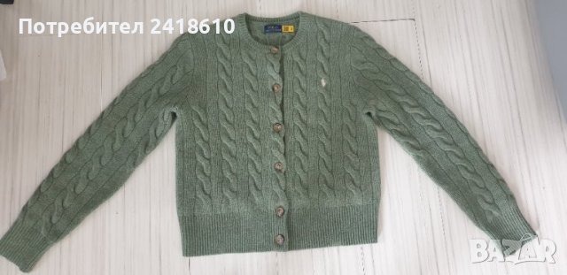 POLO Ralph Lauren Cable Wool / Cashmere Cardigan Knit Womens Size M НОВО! ОРИГИНАЛ! Дамски Пуловер -, снимка 12 - Жилетки - 44459238