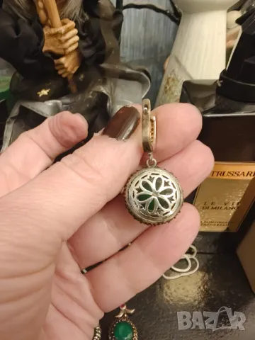 Антикварен сребърен лот смарагди цирконий рубин, снимка 6 - Бижутерийни комплекти - 50037694