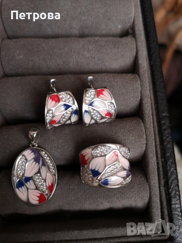 Нов сребърен комплект. , снимка 2 - Бижутерийни комплекти - 53945088