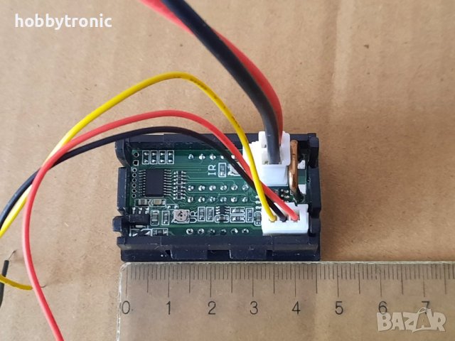 Волтметър амперметър 200V/10A, 4цифри, , снимка 2 - Друга електроника - 39100228