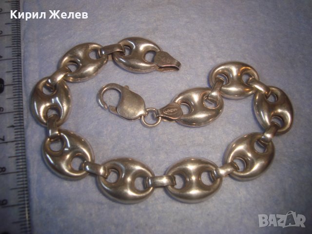 ПРЕКРАСНА МАРКОВА СРЕБЪРНА ВИНТИДЖ АРТ ГРИВНА СРЕБРО 925 РЕТРО ПЛЕТКА 27817