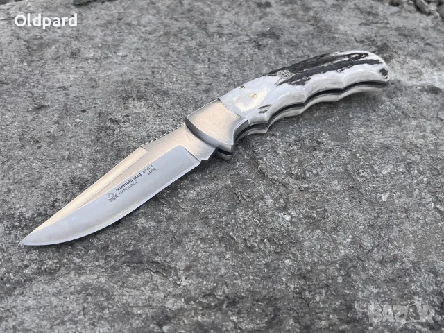Оригиналният немски сгъваем джобен нож Puma Marmota Stag Handle. 821017