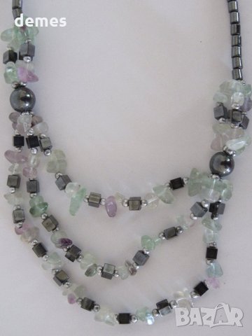 Нов гердан от флуорит, снимка 3 - Колиета, медальони, синджири - 32160760