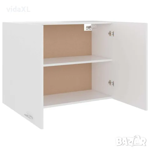 vidaXL Висящ шкаф "Lyon", бял, 80x31x60 см, инженерно дърво, снимка 4 - Шкафове - 56147782