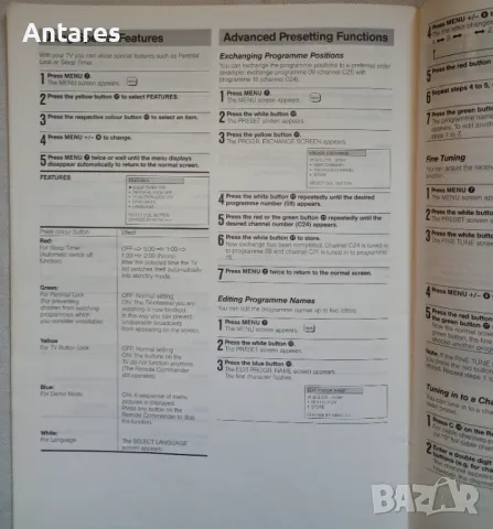 Инструкции Sony Trinitron , снимка 3 - Други - 49055518