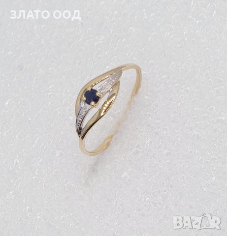 Златни пръстени с сапфири, рубини и диаманти- 18К, снимка 8 - Пръстени - 39790245