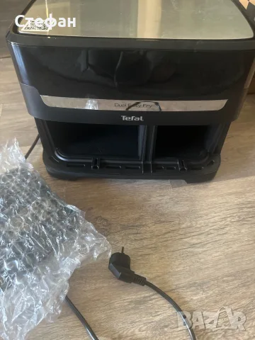 Еър фрайър Tefal Dual Easy Fry, снимка 2 - Фритюрници - 56514430