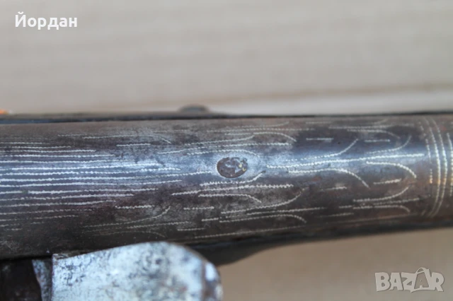 Стар кремъчен пистолет ''тромболон'', снимка 7 - Антикварни и старинни предмети - 51407934