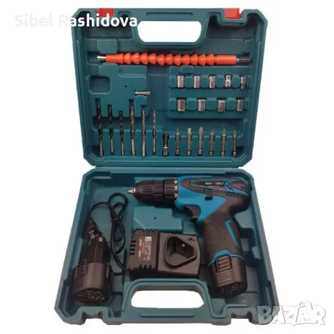 Акомулаторен Винтоверт с две батерии - Компелкт, снимка 1