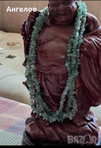 Троен гердан от зелен авантюрин