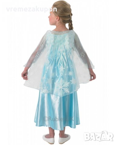 Рокля на Елза с музикална брошка и светлини, снимка 2 - Детски рокли и поли - 35001492