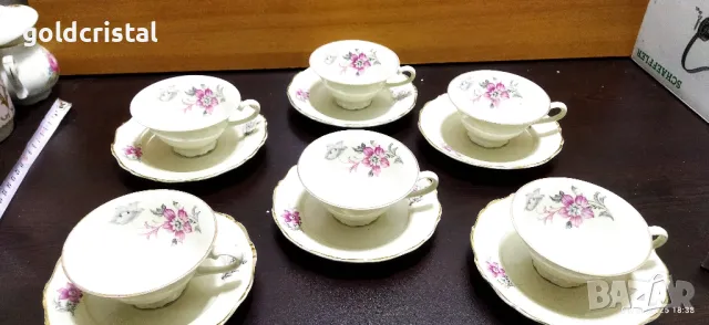 Стар немски порцелан чаши за чай кафе 