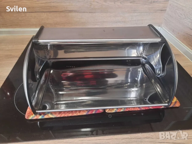 Кутия за хляб-метална, снимка 2 - Кутии за съхранение - 51854508