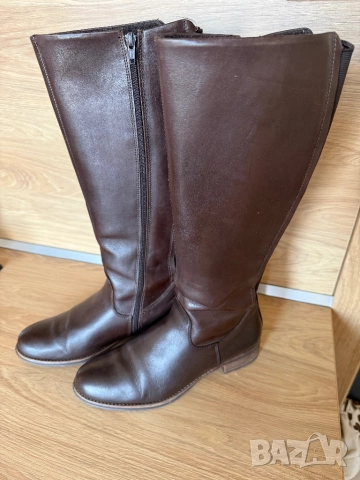 Кафяви ботуши от естествена кожа