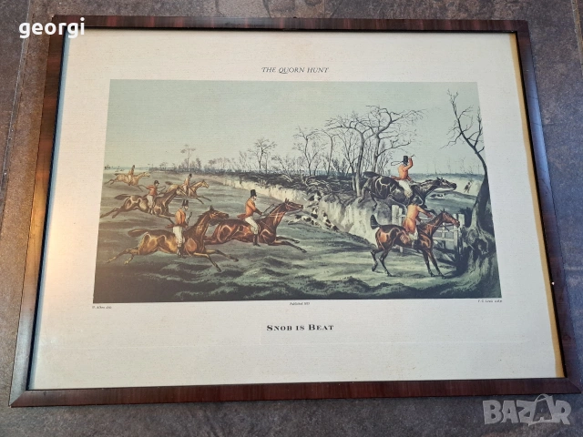 картина на ловна сцена 32/4, снимка 2 - Картини - 53159698