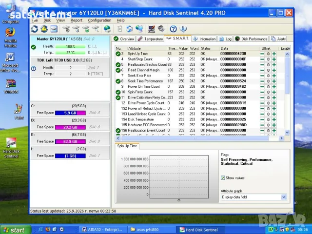 Хард диск Maxtor DiamondMax 9 6Y120L0 120GB IDE Ultra-ATA/133, снимка 9 - Твърди дискове - 56223962