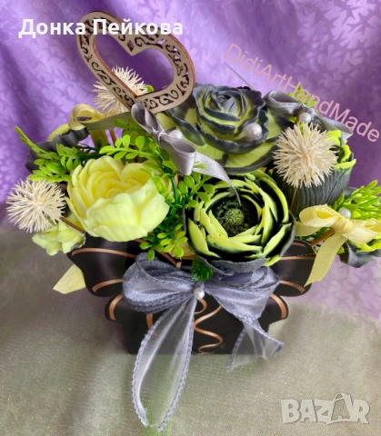 Букет от сапунени цветя