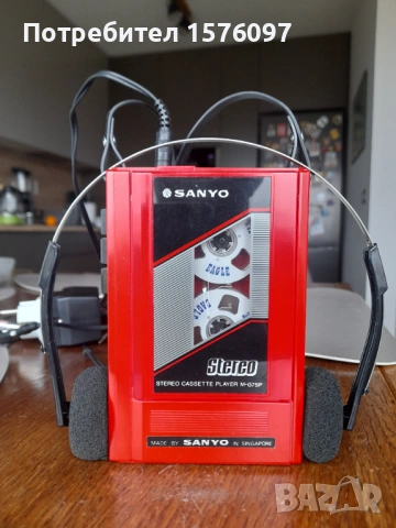 Работещ Sanyo M-G7SP "портативен" стерео касетофон тип Walkman / Уокмен / Уолкмен, слушалки., снимка 2 - Други - 54351685