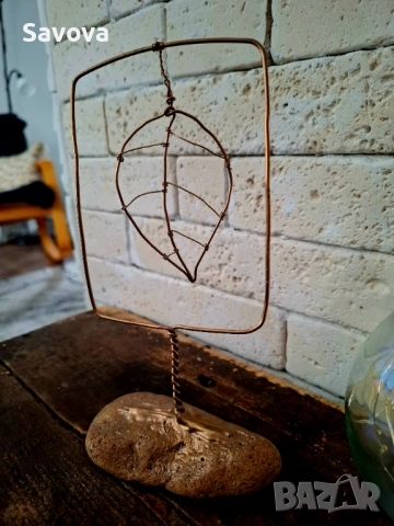 Арт декорация "Златен лист", снимка 2 - Арт сувенири - 53474535