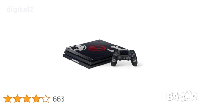 Конзола Playstation 4 PRO STAR WARS Limited Edition 1 TB клас А перфектна, снимка 2 - PlayStation конзоли - 52246966