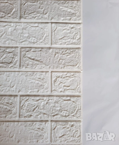 Декоративен 3D тухлен тапет за стени от PE пяна 77х70 см., снимка 3 - Други стоки за дома - 52042124