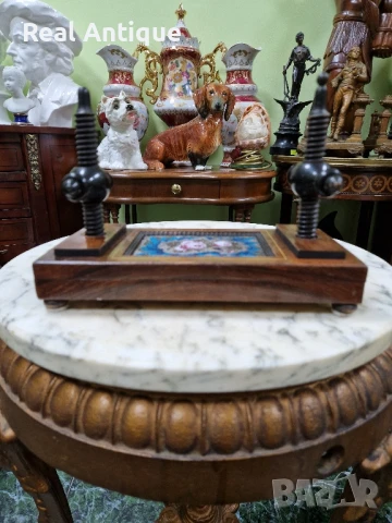 Стара рядка уникална антикварна английска преса за карти , снимка 2 - Антикварни и старинни предмети - 51315275