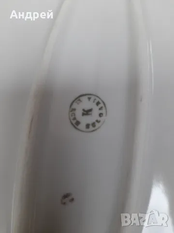 Стара порцеланова чиния,плато #12, снимка 6 - Други ценни предмети - 49317648