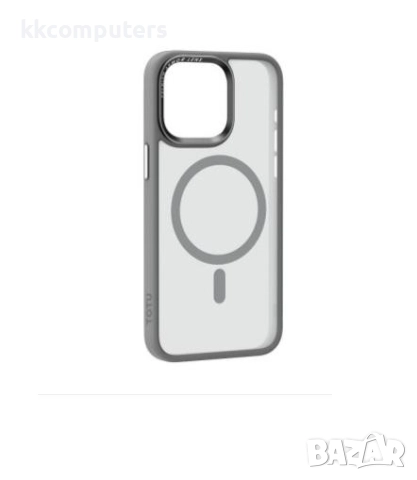 Калъф PVC Мат TOTU PC-36 MagSafe / Сив / за iPhone 17 Pro 6.3 Баркод : 3133450