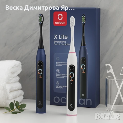 Електрическа четка за зъби Oclean X Lite 20, 1 бpой накрайник, 5 режима, снимка 4 - Други - 51369248